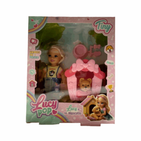 MUNECA LUCY POP CON MASCOTA (12)55019 13X16X5CM