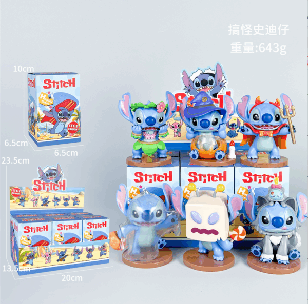 CAJA DE SORPRESA STITCH HALOWIN X6PCS